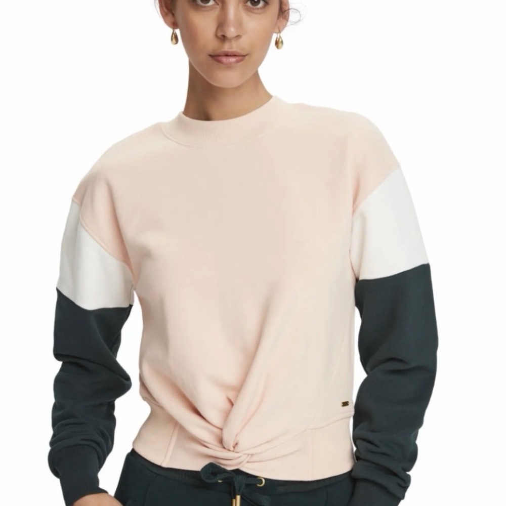 Scotch & Soda Women's Twist-Front Color Block Sweatshirt  Small